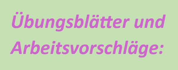Anleser ARbeitsblatt