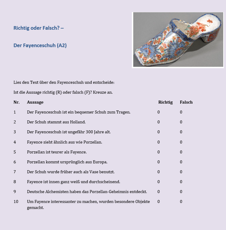 Arbeitsblatt Gin C1